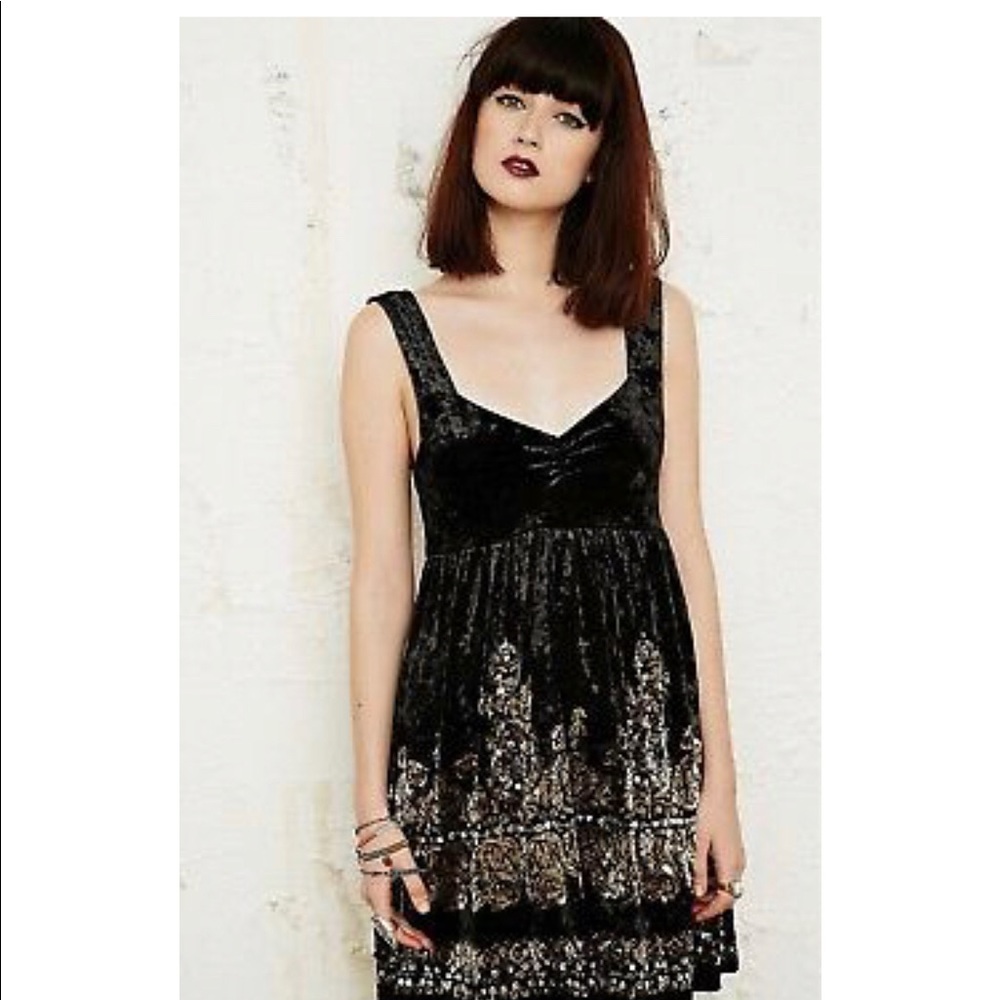 Free people velvet sequin dress